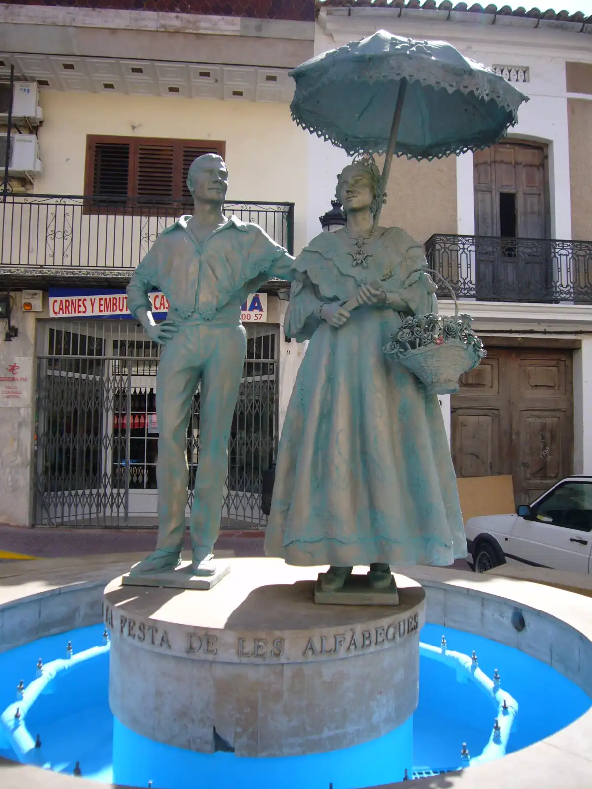 Monumento a la partida de basil en Bétera (provincia de Valencia).