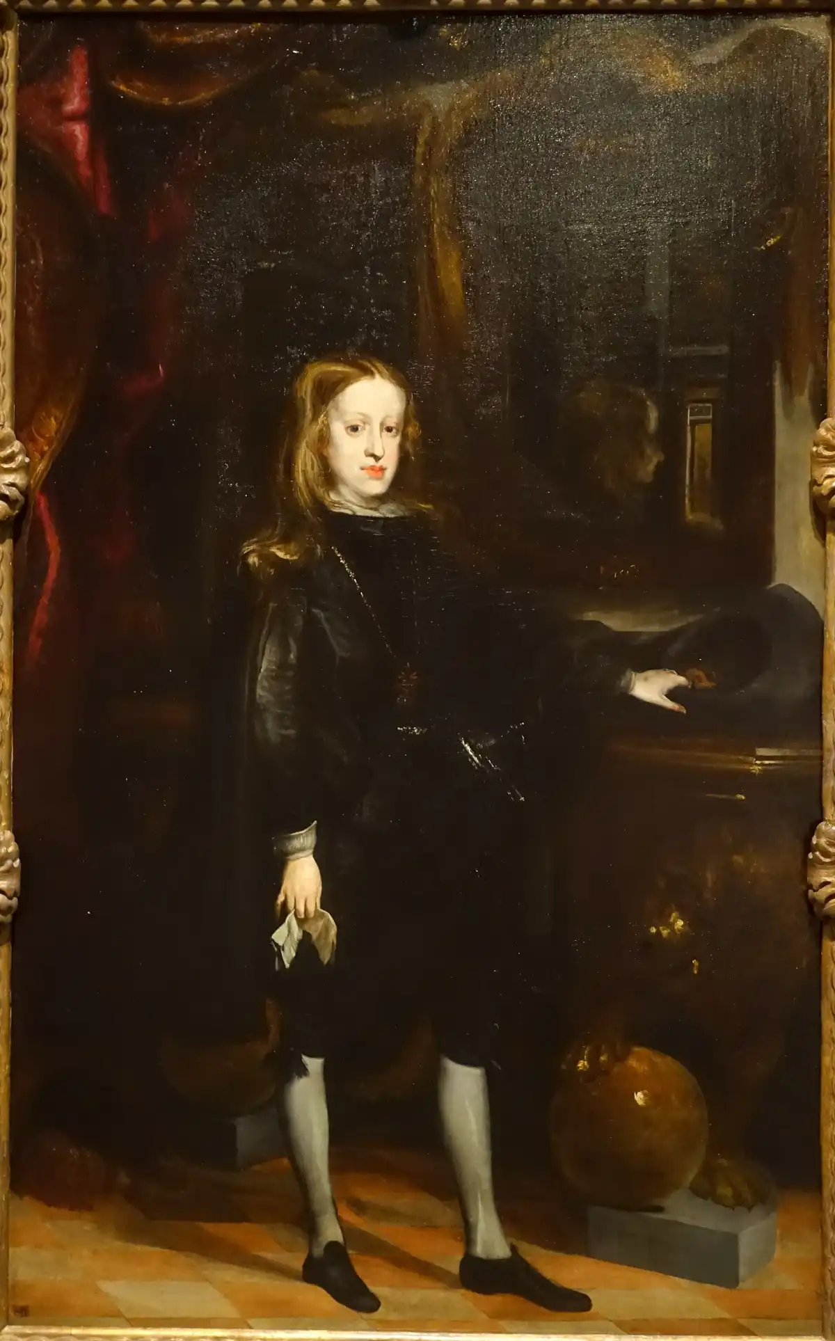 Retrato de Carlos II de España, pintado por Juan Carreño de Miranda hacia 1675; Meadows Museum, Dallas.