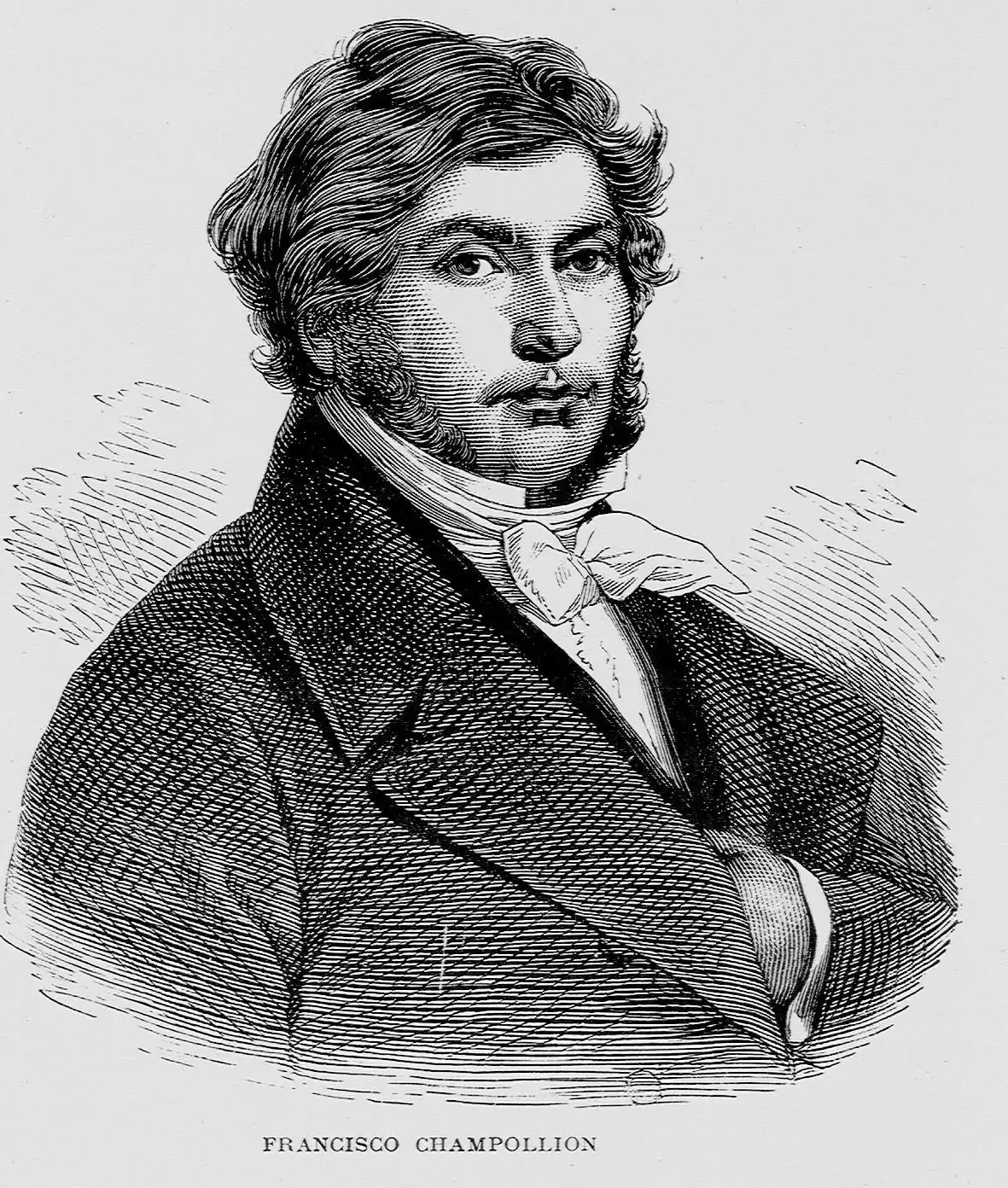 Retrato de Jean-François Champollion, pintado por Léon Cogniet hacia 1831