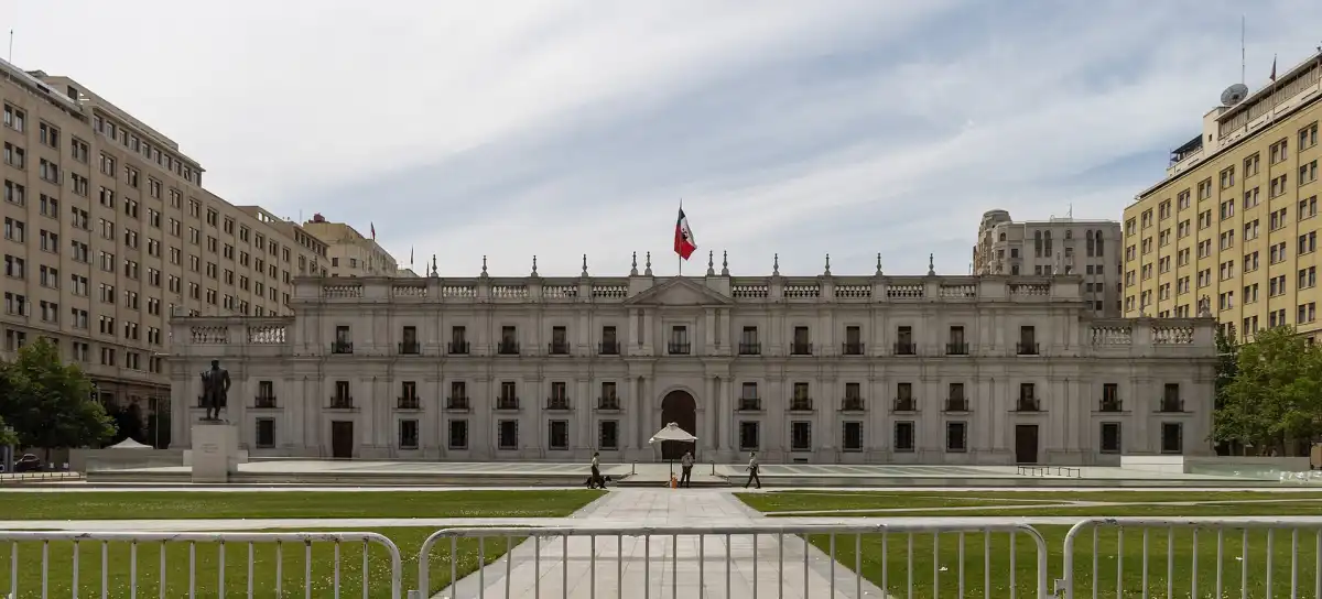 Palacio de La Moneda, sede del presidente de Chile.