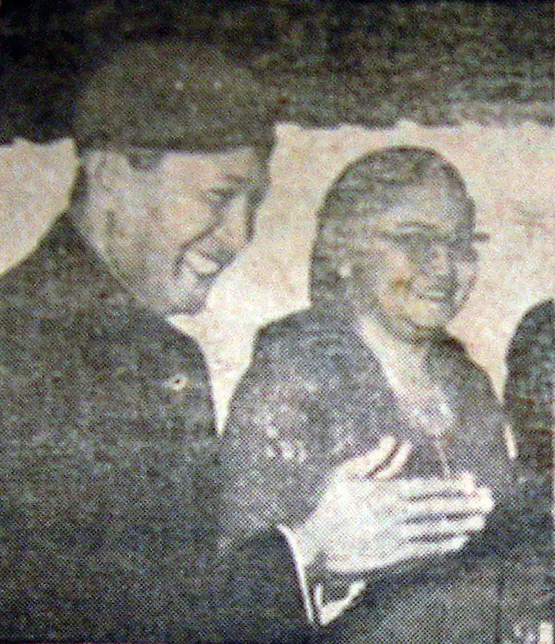 El general Suharto y su esposa Tien en una boda el 25 de marzo de 1967