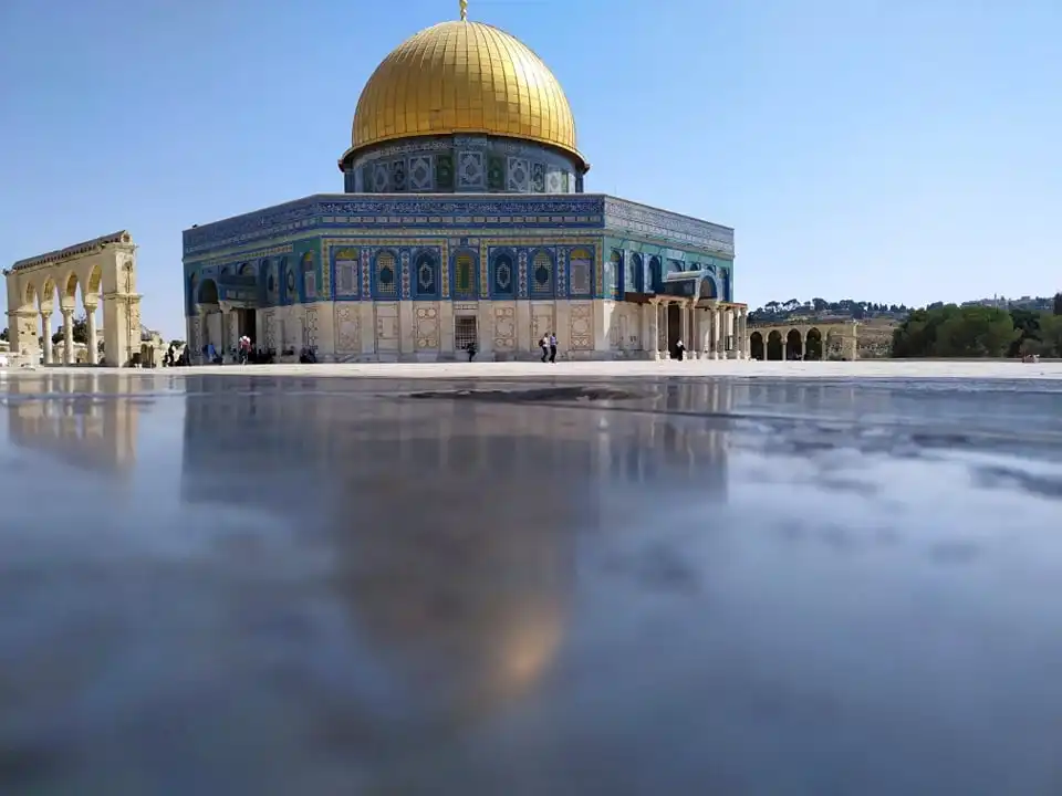 Cúpula de la Roca, parte de la mezquita de Al-Aqsa en Jerusalén.