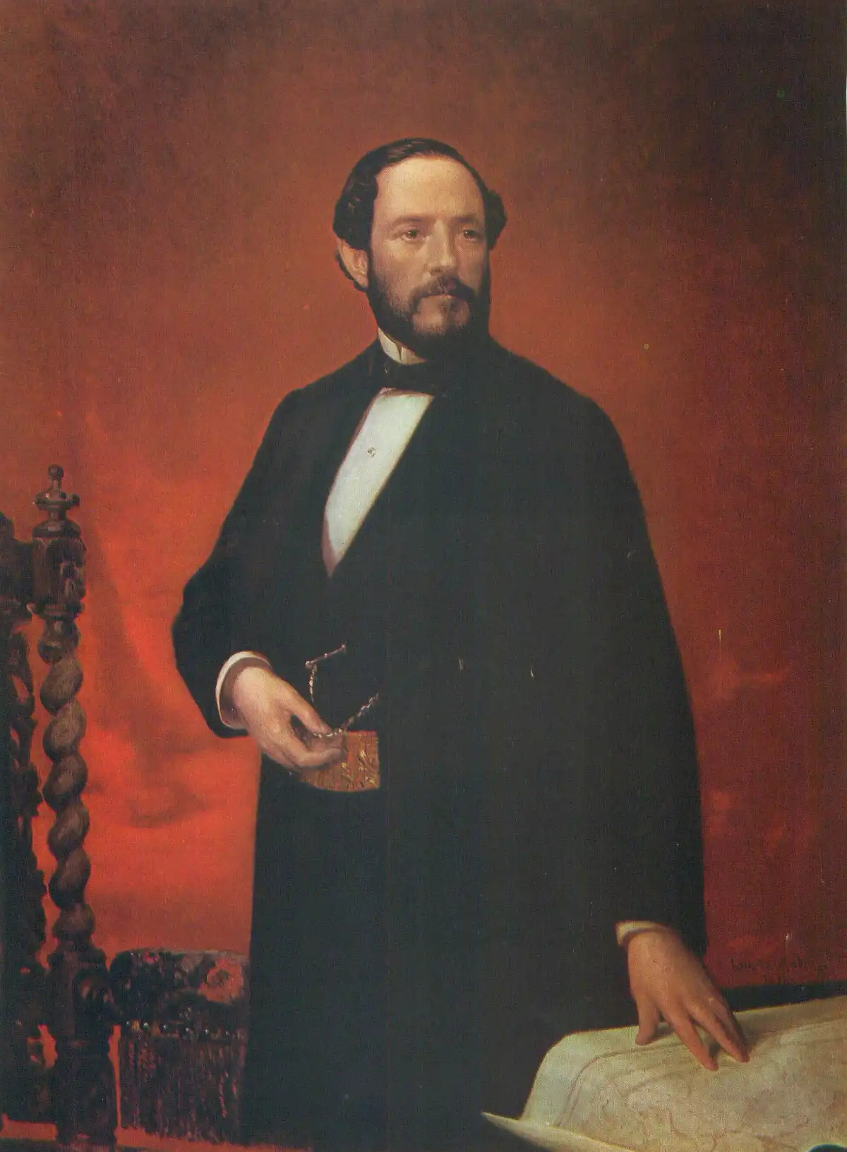 Retrato de Juan Prim y Prats pintado por Luis de Madrazo y Kuntz en 1870.