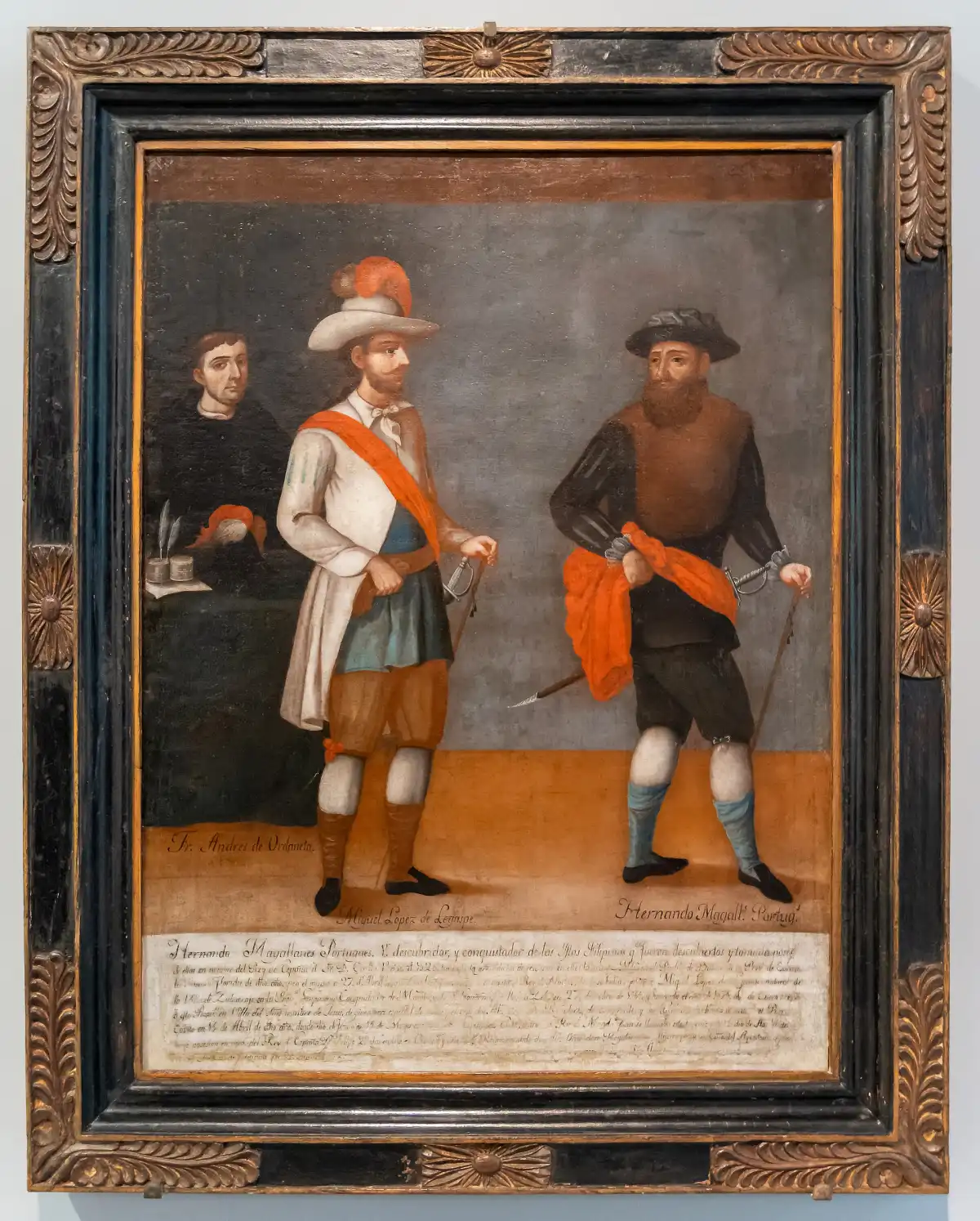 Retrato histórico de Andrés de Urdaneta, superviviente de la expedición de Loaysa y descubridor del tornaviaje en 1565.