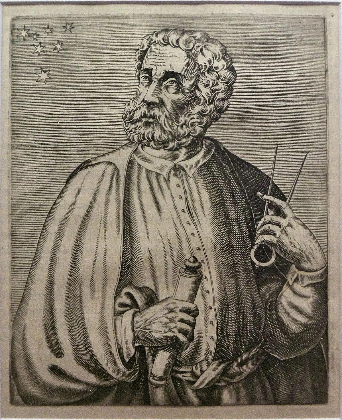 Retrato de Fernando de Magallanes, quien concibió el viaje y murió antes de completarlo