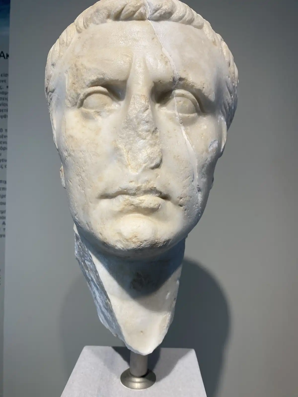 Busto romano identificado con Marco Vipsanio Agripa, el almirante que dirigió la flota de Octavio en Actium