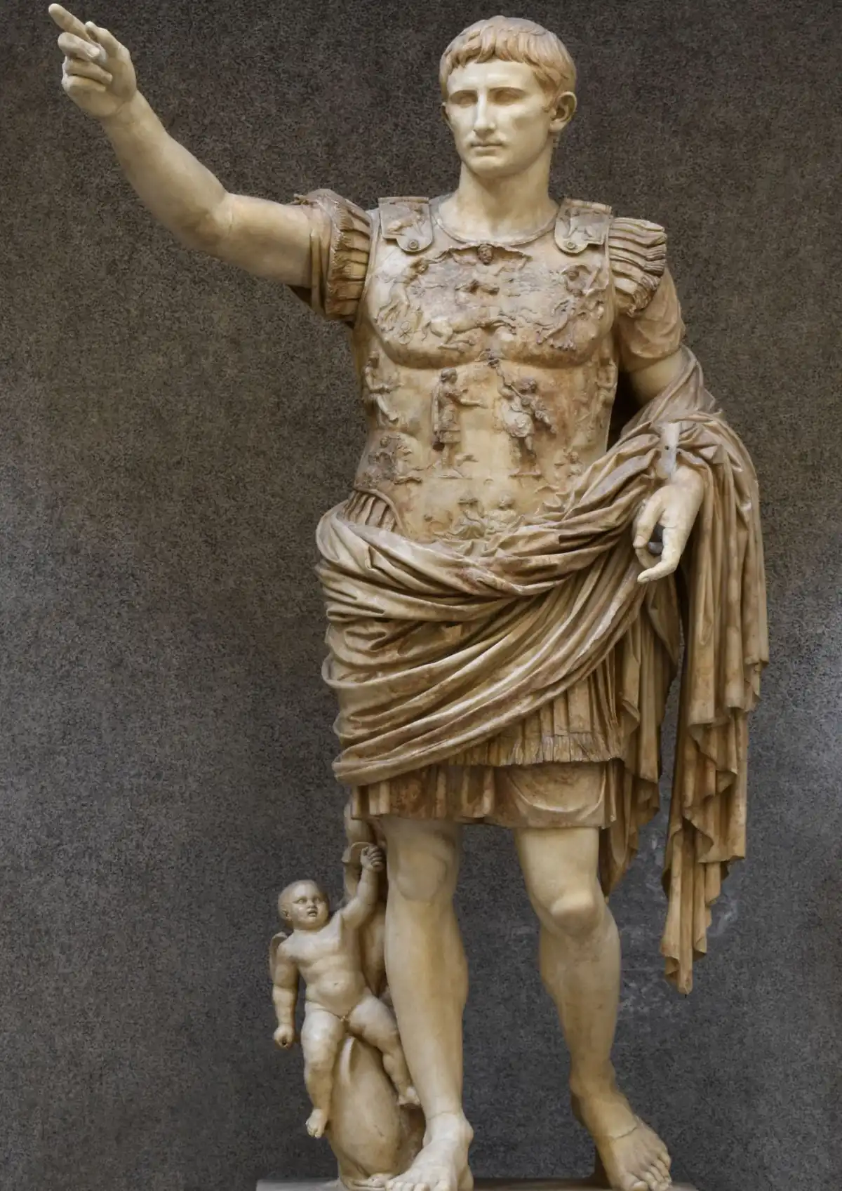 Estatua de Augusto de Prima Porta, el nombre que recibió Octavio tras consolidar su poder como primer emperador romano
