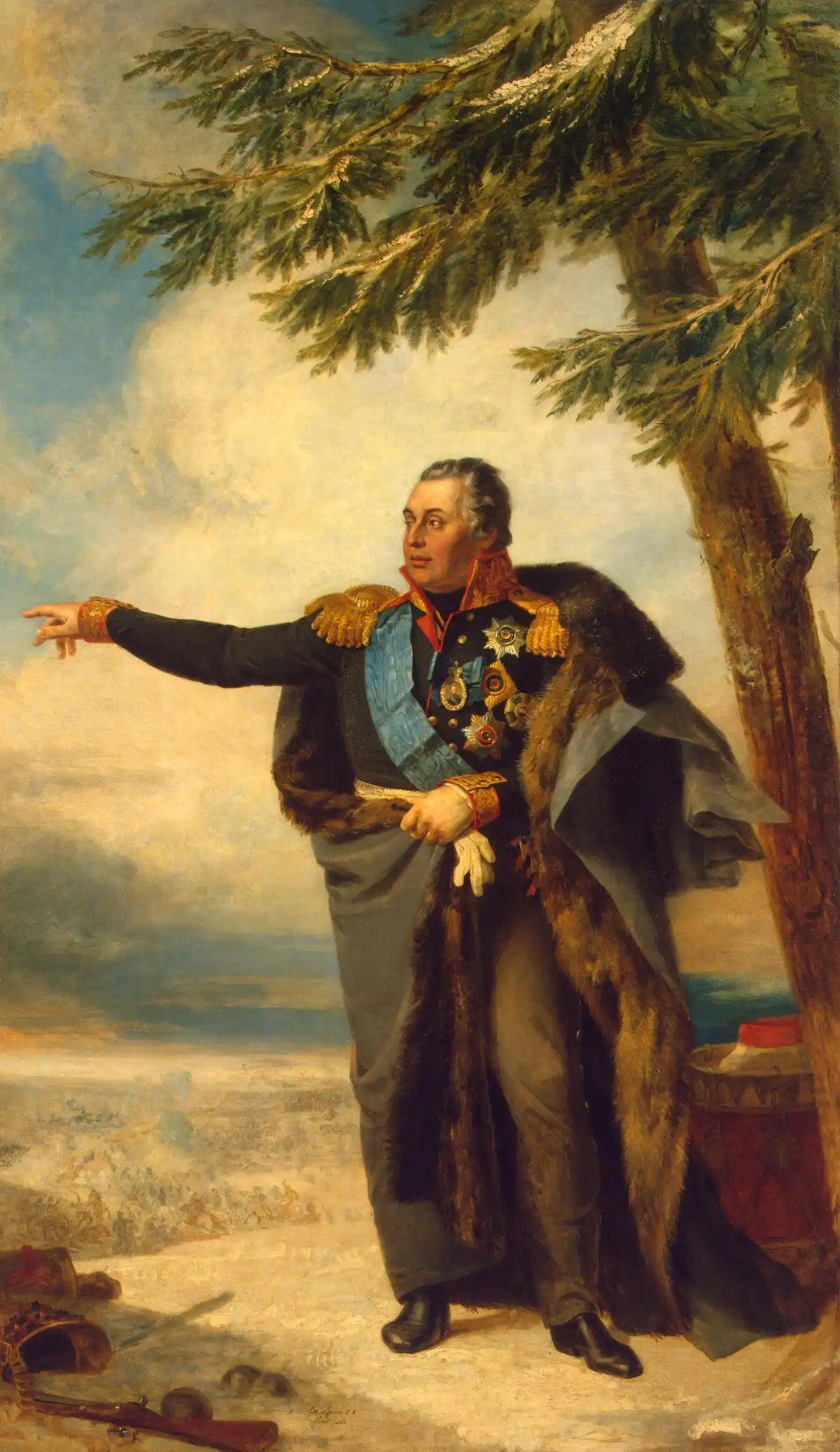 Retrato del mariscal de campo Mijaíl Kutúzov, comandante del ejército ruso en Borodinó