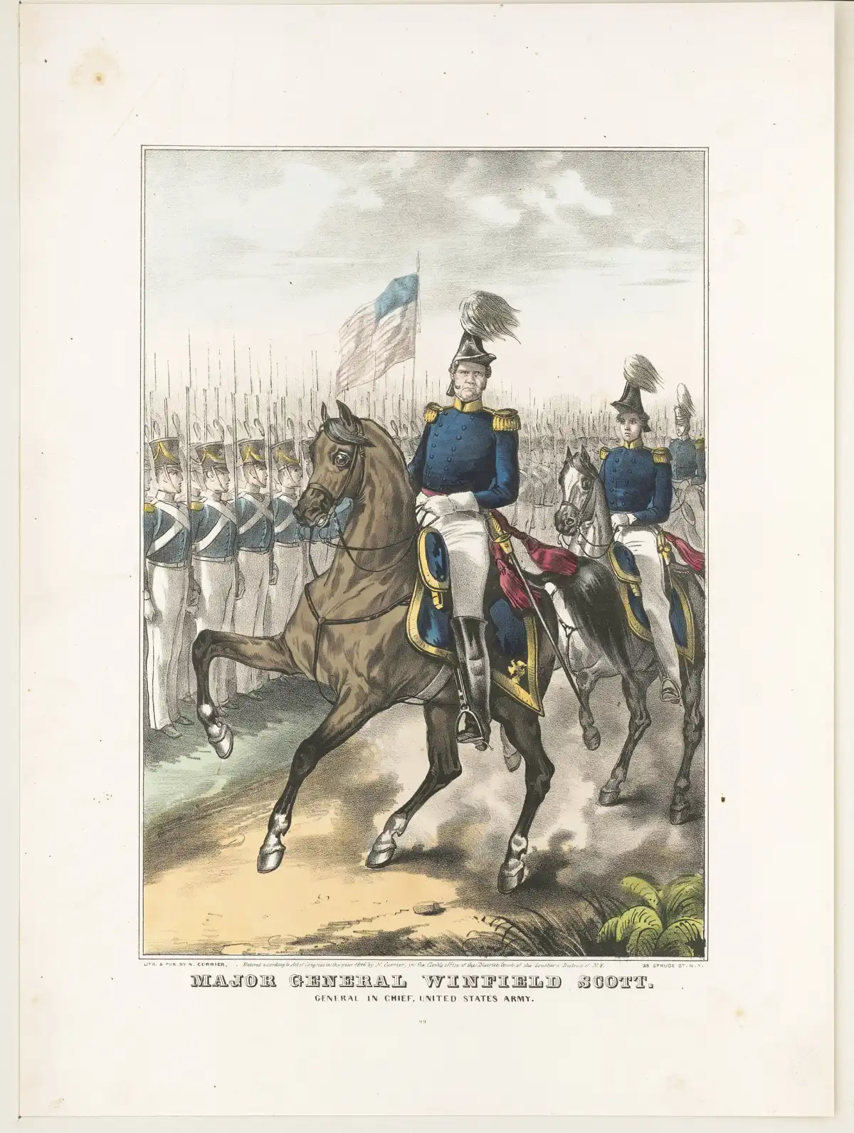 El general estadounidense Winfield Scott, al mando de la campaña que terminó en la toma de Ciudad de México