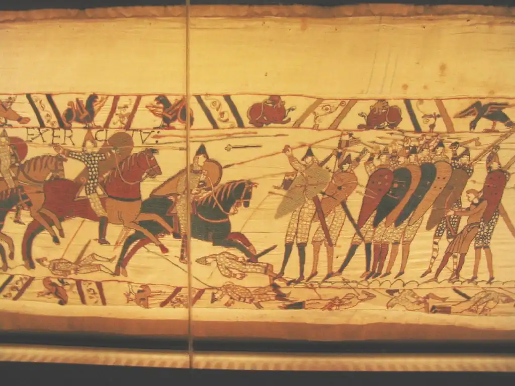 Fragmento del tapiz de Bayeux