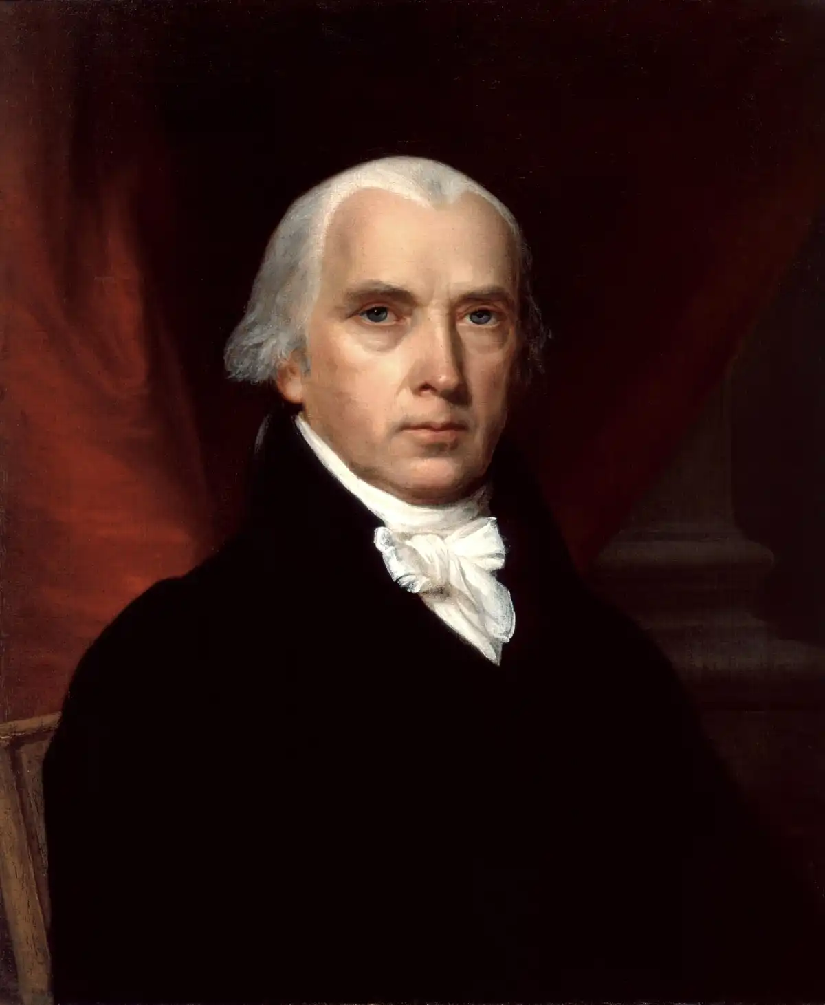 James Madison, autor principal del borrador inicial de la Constitución y de gran parte de las notas que documentan los debates de la Convención
