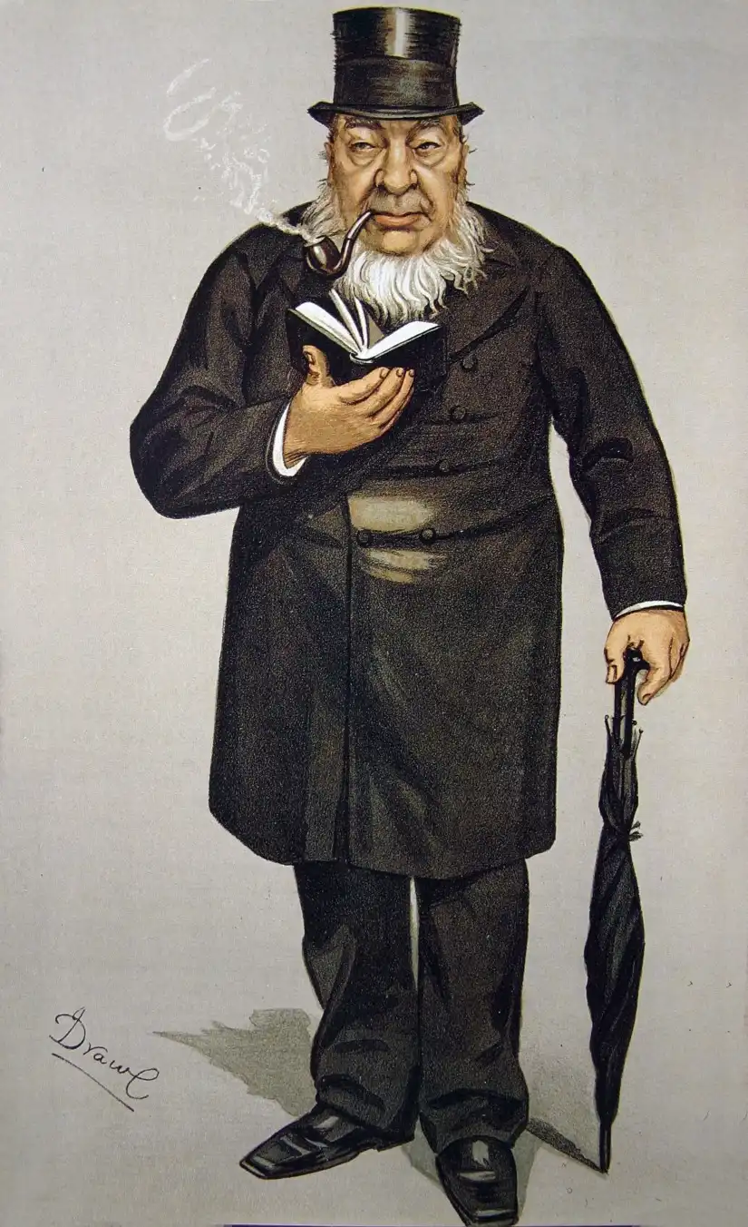 Paul Kruger (1825–1904), presidente de la República del Transvaal en Sudáfrica, conocido como "Oom Paul".