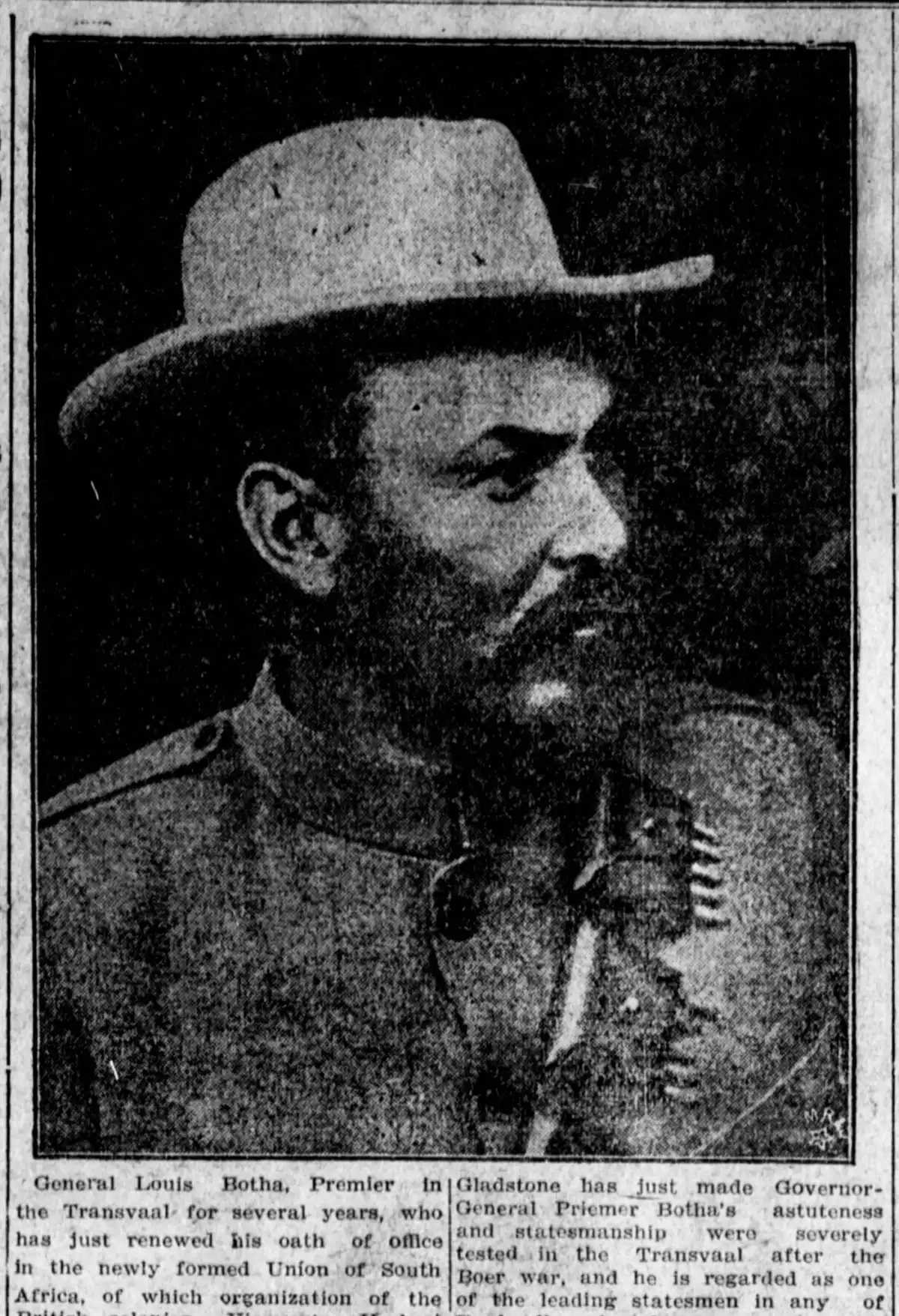 General Louis Botha, Unión Sudafricana