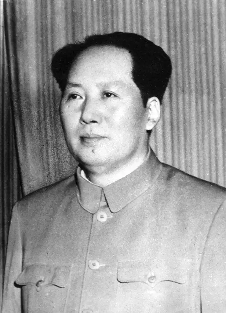 Retrato oficial de Mao Zedong, líder de la República Popular China desde 1949 hasta su muerte en 1976