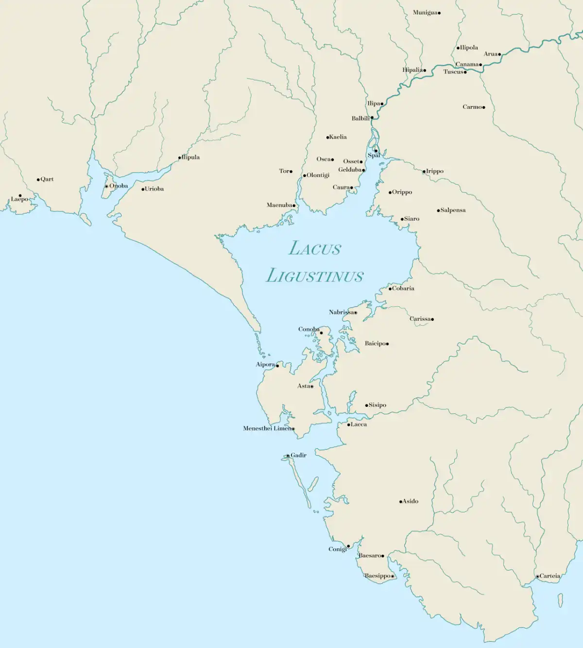 Lacus Ligustinus, 600 a. C.
