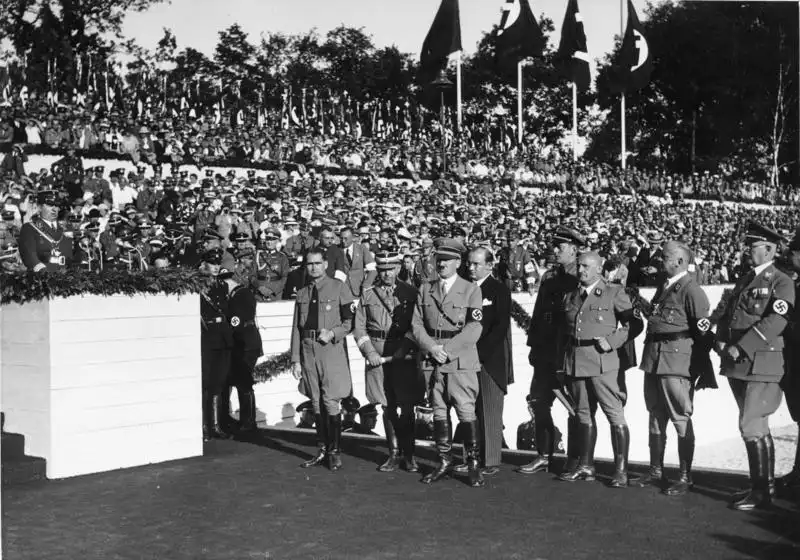 Adolf Hitler durante el congreso del partido nazi en Núremberg, en septiembre de 1935, escenario donde se anunciaron las leyes raciales.