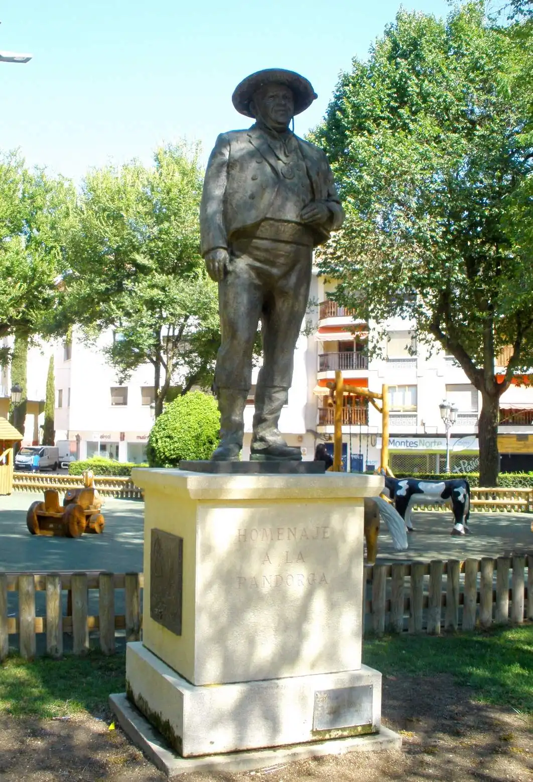 Ciudad Real - Jardines del Prado, Homenaje a la Pandorga