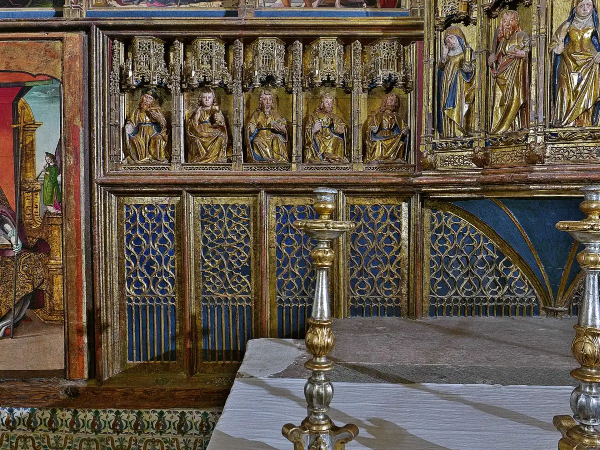 Apostolado en el banco del retablo mayor de Santa María la Mayor (ca. 1500).