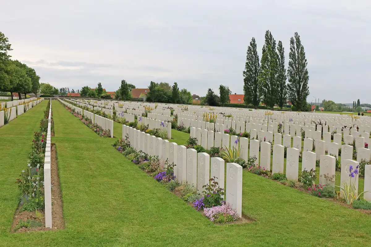 Cementerio de guerra de Tyne Cot, Passchendaele, Bélgica