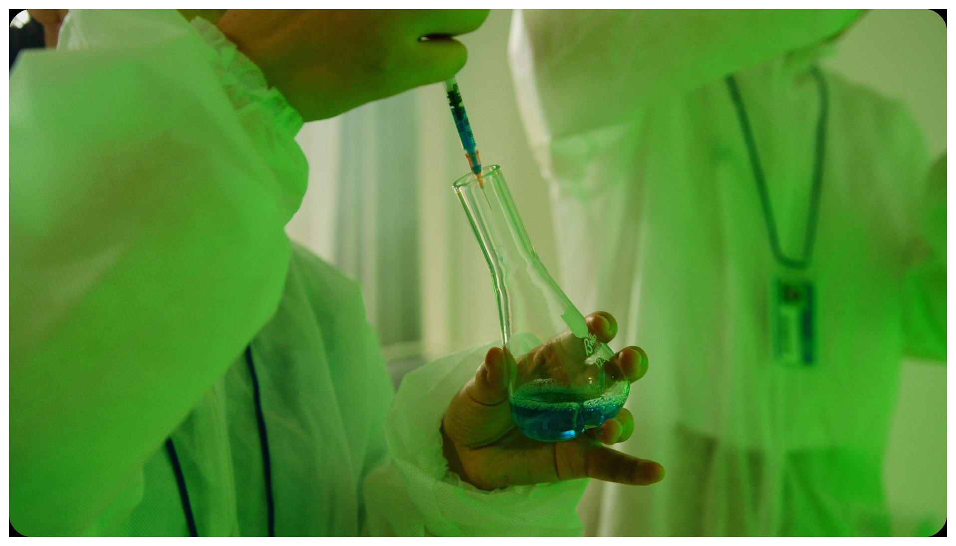 astronaut in ISS module working with crystal growth equipment in microgravity, laboratory experiment semiconductor